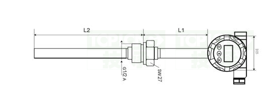 HFS靶式水流开关流量控制范围图